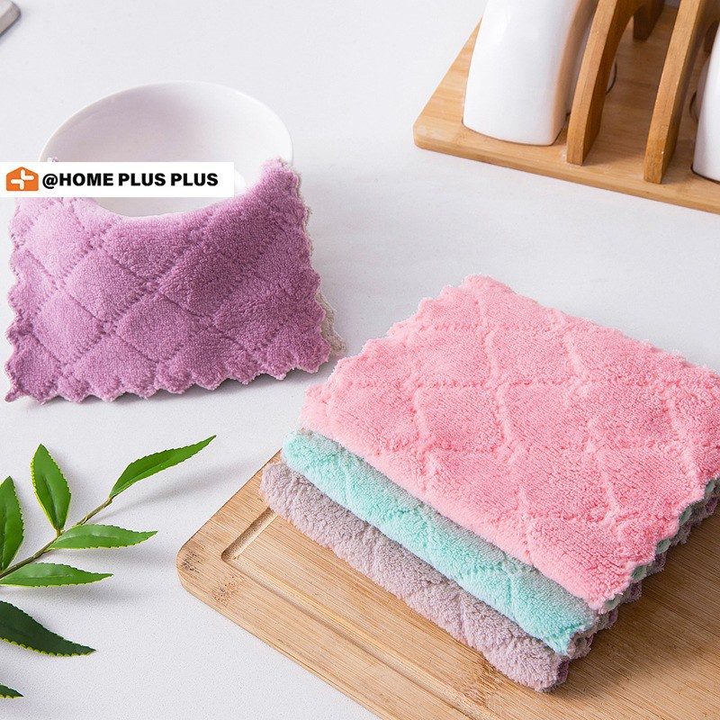 Combo 10 Khăn lau đa năng . Khăn lau bếp siêu thấm hút (24*15cm)