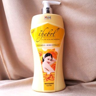 SALE - Sữa Tắm Thebol Vitamin E 1.2L Chai To chiết xuất hoa hồng giữ ẩm nuôi dưỡng trắng da sáng đẹp mịn màng the bol