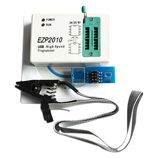 Bộ cài đặt ezp2010 USB SPI tốc độ cao 24 25 93 EEPROM 25 + phụ kiện kẹp thử nghiệm soic8 sop8