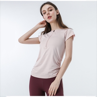 Lululemon Áo Thun Thể Thao 5 Màu Cho Nữ