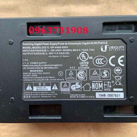 BỘ Ubiquiti POE GP-H480-050G 48V - 0.5A chính hãng