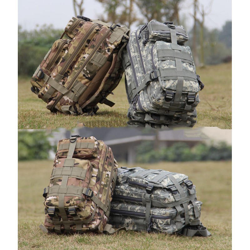 [ Giá Gốc ] Balo Phượt 3P Phong Cách Army - Balo 21Lit -  Vải Dày, Quai Đệm Bền - BH 3 Tháng Sử Dụng