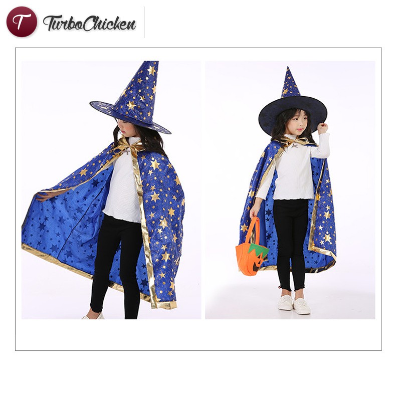 Bộ Đồ Hóa Trang Phù Thủy Halloween Cho Bé