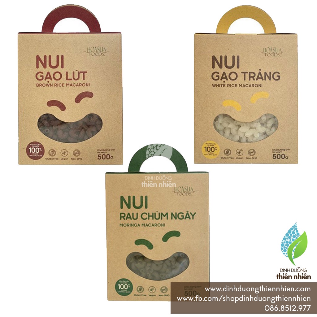 Nui Gạo Trắng, Gạo Lứt Hoa Sữa Macaroni Mì Nui