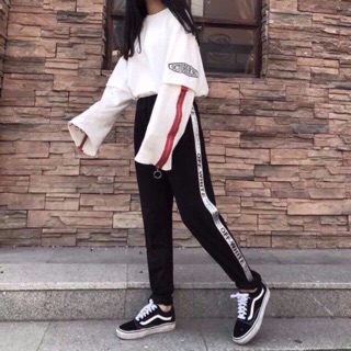 QUẦN JOGGER THUN OFF WHITE