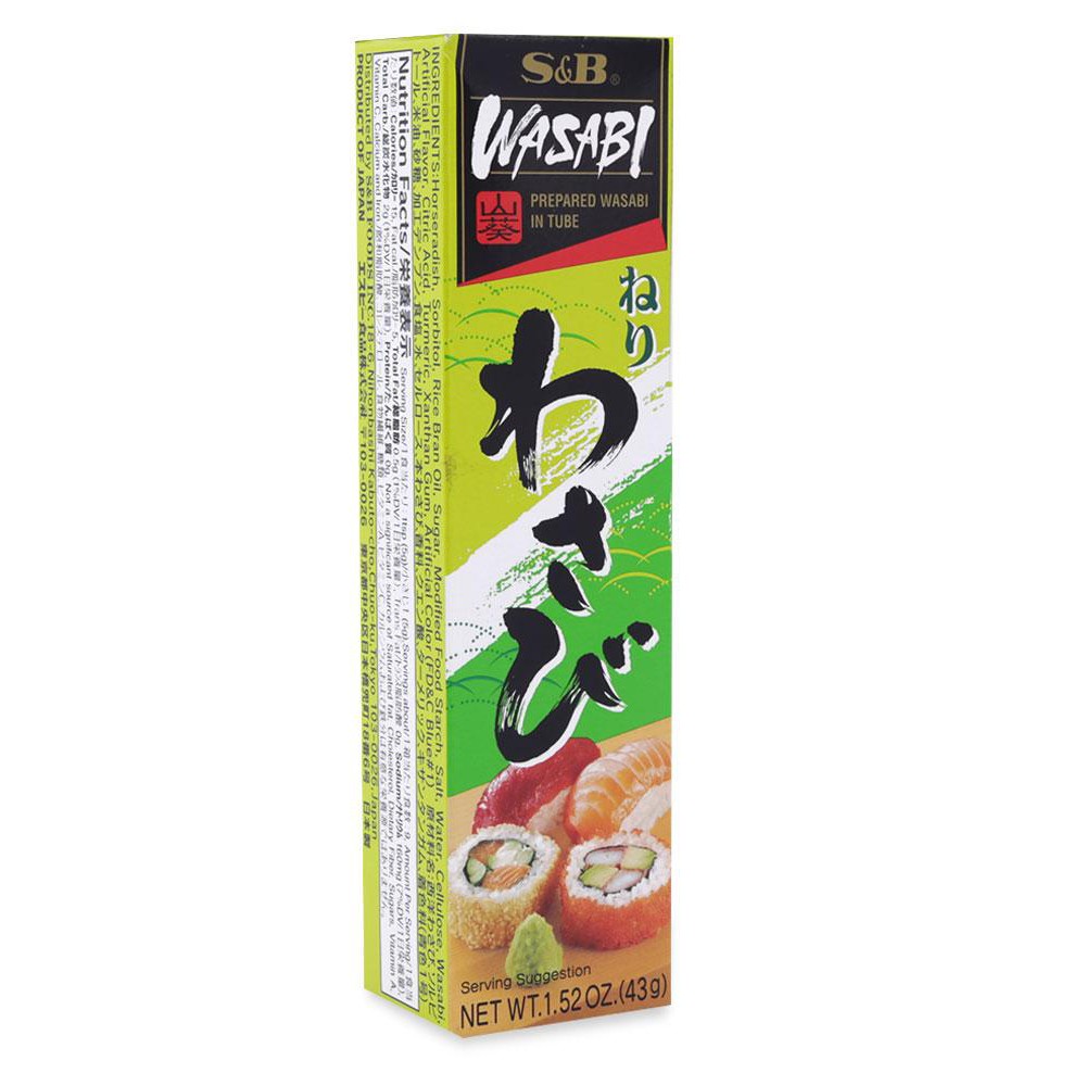 Mù Tạt Xanh Wasabi Neri S&B - Tuýp 43 G