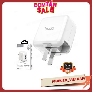 Củ Sạc Hoco C54 chân gập ✔ 2 Cổng USB siêu bền