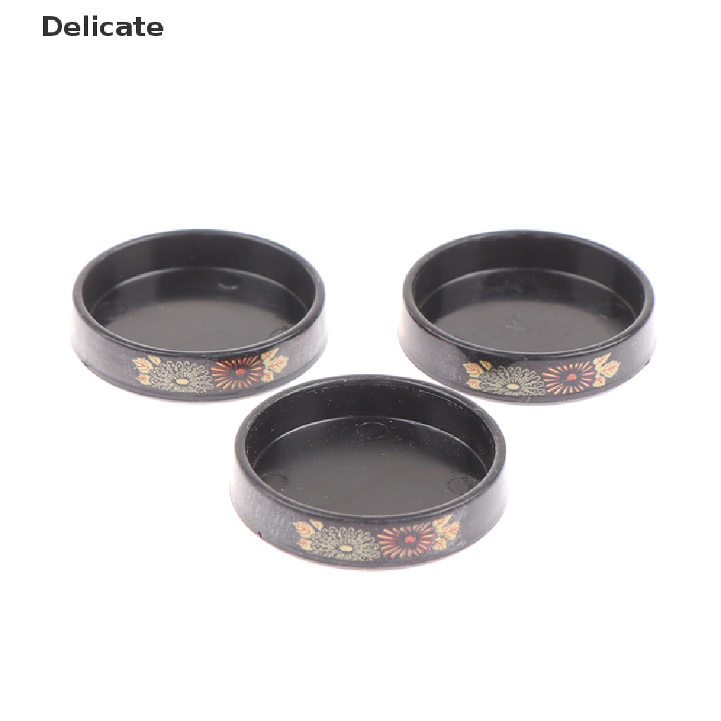 Bộ 3 đĩa cỡ nhỏ đựng Sushi / thức ăn trang trí nhà búp bê