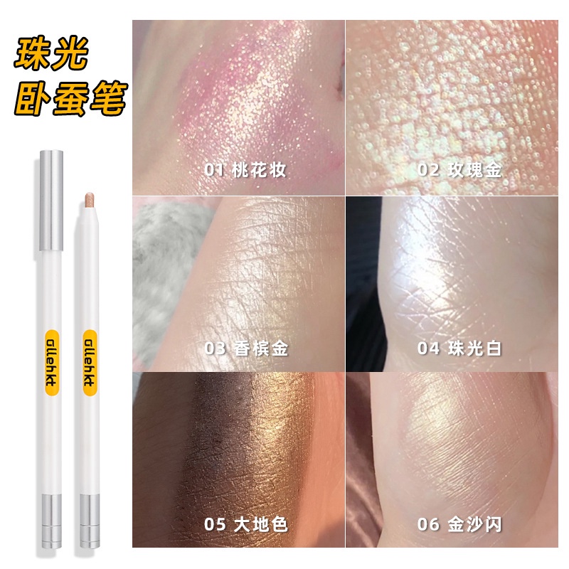 Phấn Mắt Dạng Bút 6 Màu Lì Lấp Lánh Tùy Chọn