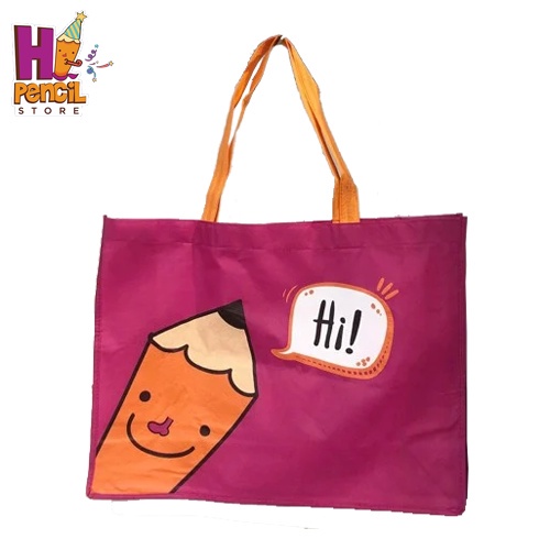 Túi Tote Vải Hi Pencil 50x40cm Đi Làm Đi Học Bền Đẹp