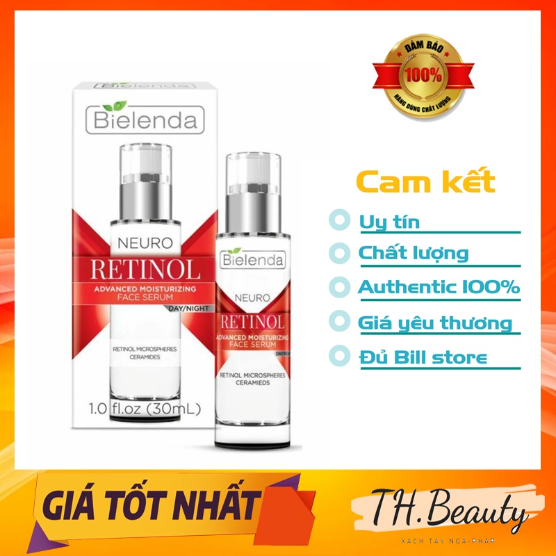 Serum Bielenda Retinol Neuro trẻ hóa, làm da căng bóng, mờ thâm sẹo