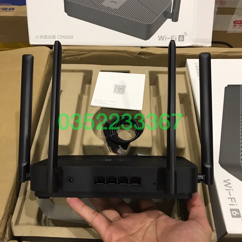 Bộ phát wifi Xiaomi CR6608 Chuẩn Wifi 6, AX1800 Mesh, Lan Gigabit, 4 anten