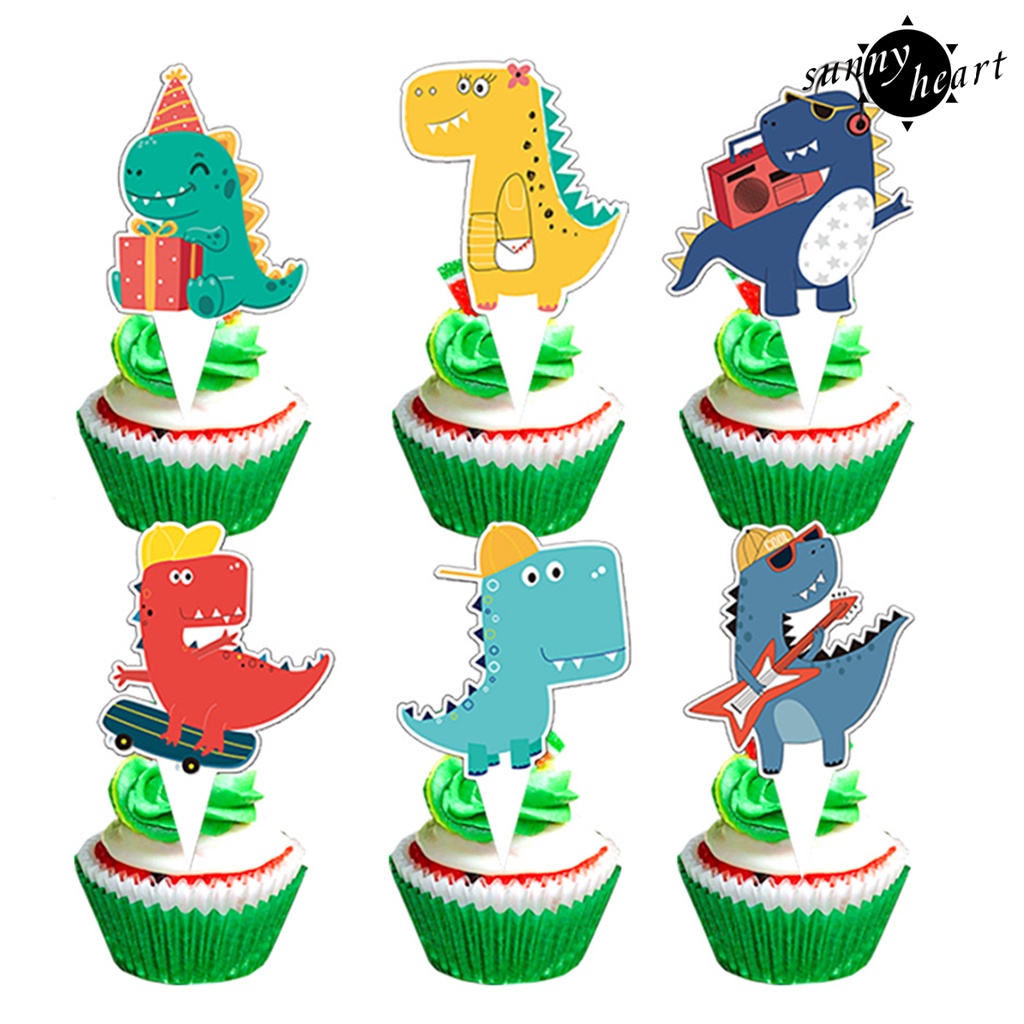 Set 1 Bộ Khăn Trải Bàn Ăn Sử Dụng 1 Lần In Họa Tiết Khủng Long Hoạt Hình Tiện Dụng Cho Tiệc Cưới