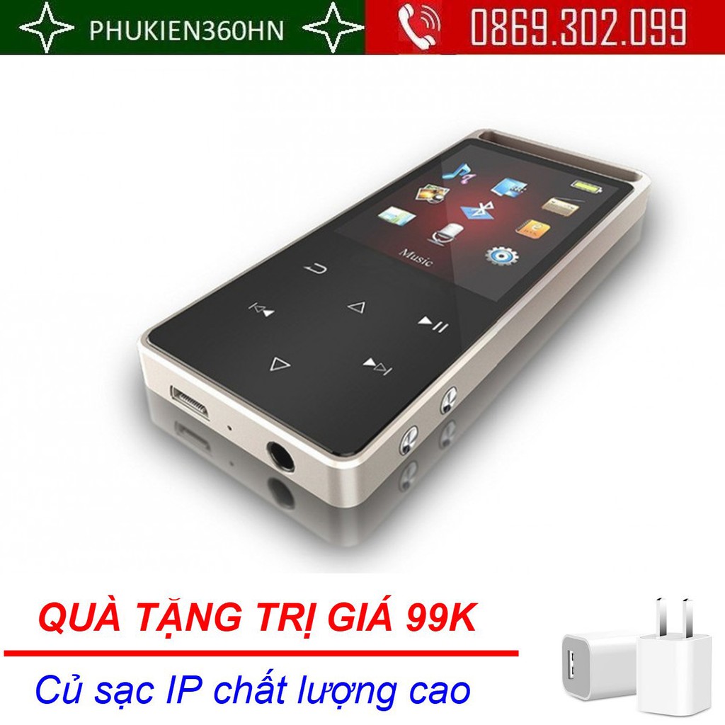 [Mã ELHACE giảm 4% đơn 300K] (QUÀ TẶNG 99K) Máy nghe nhạc lossless Ruizu D01, 8GB, Dung lượng Pin lớn - Hàng Chính Hãng