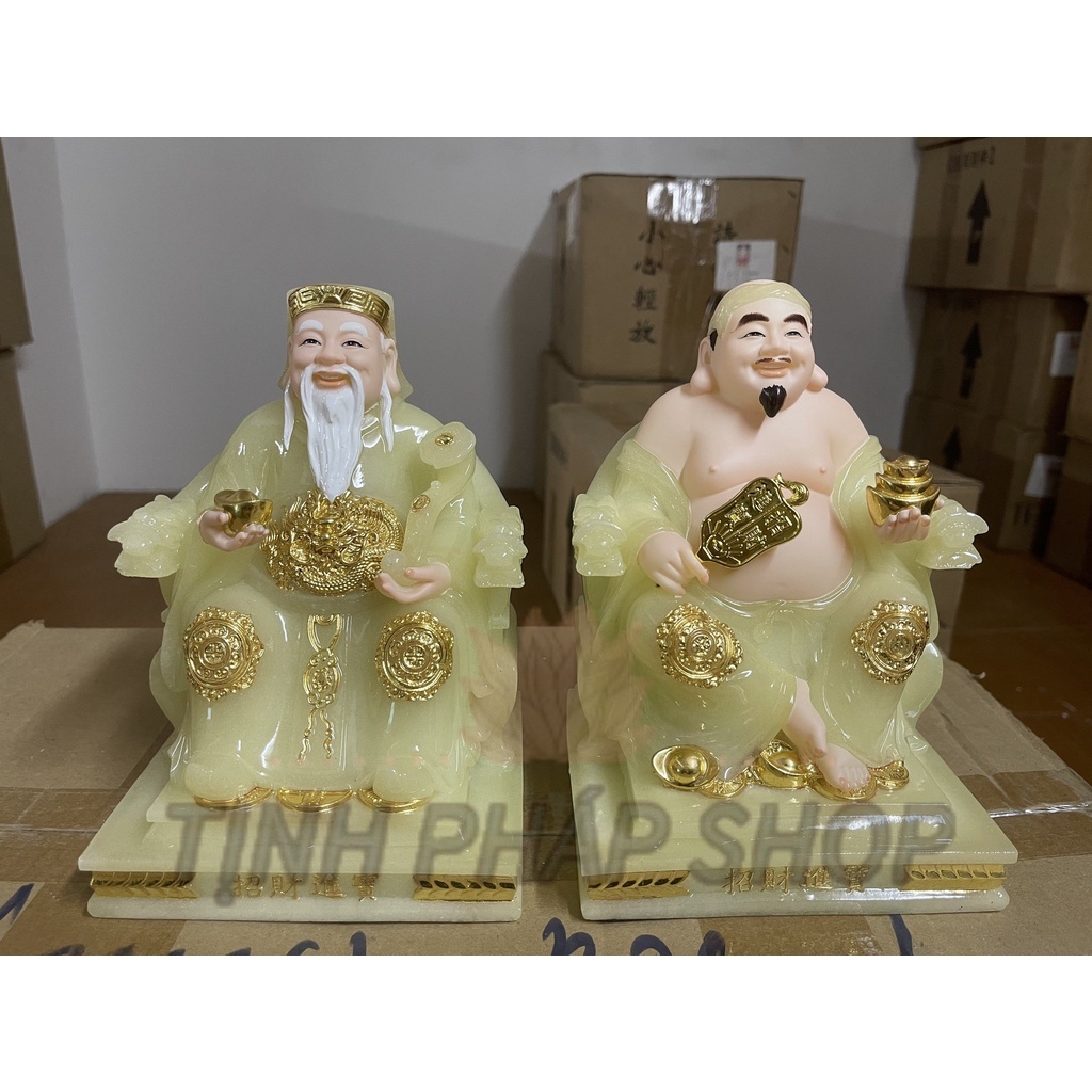 Tượng Thần Tài Thổ Địa Đá TA Ngồi Ghế