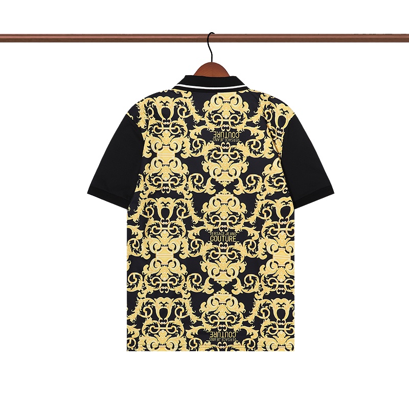 Áo Thun Polo In Logo Versace Kiểu Cổ Điển Cá Tính Cho Nam