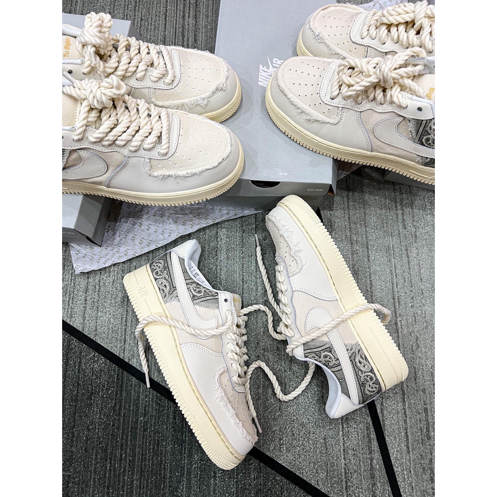 Giày Af1 dây thừng Bigassteam travis | Air Force one phiên bản cao cấp sang sịn mịn