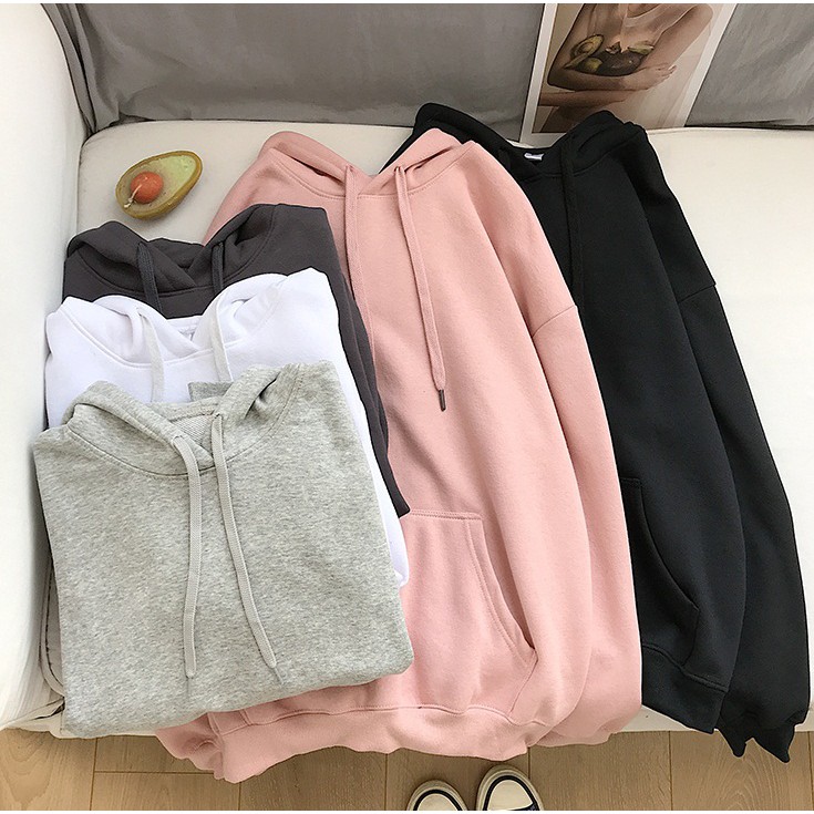 Áo Khoác Hoodie BASIC TRƠN Nỉ Bông Unisex - VIET_STAR | BigBuy360 - bigbuy360.vn