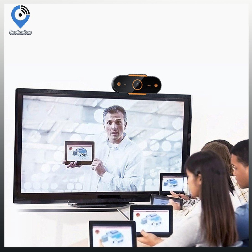 Webcam Hd Tùy Chỉnh Kèm Mic Có Thể Xoay Vòng Tiện Dụng Cho Livestream | BigBuy360 - bigbuy360.vn