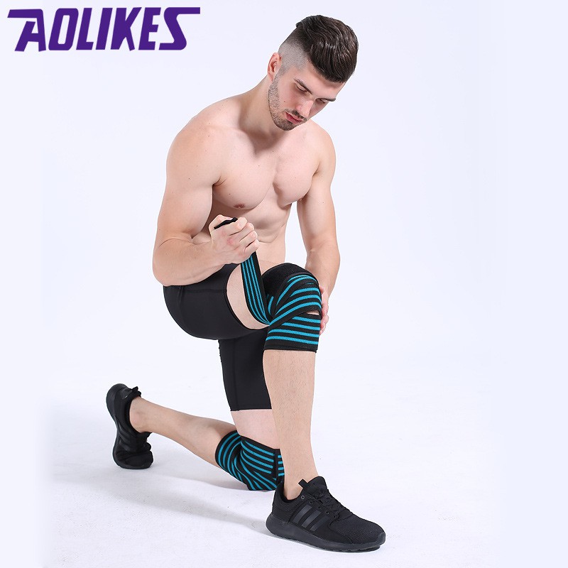 Quấn Gối Thể Thao Gym AOLIKES Nam Nữ - G02 ( 1 cặp )