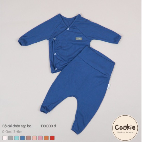 Cookie - bộ dài cài chéo quần cạp bo