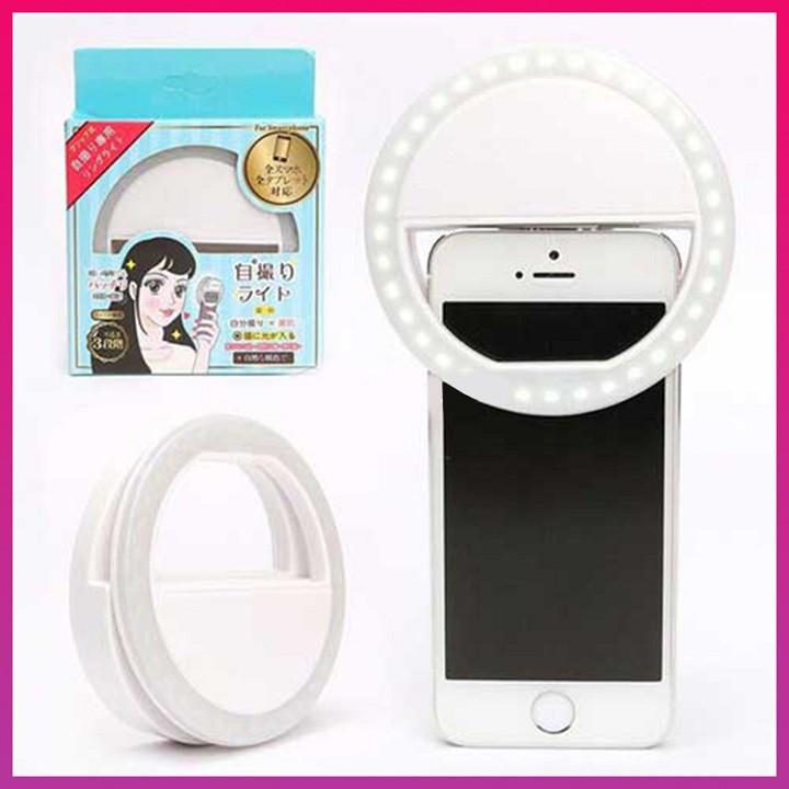 Đèn Led Selfie kẹp điện thoại, đèn led trợ sáng chụp ảnh selfie, đèn led chụp selfie, đèn led kẹp điện thoại Educase86