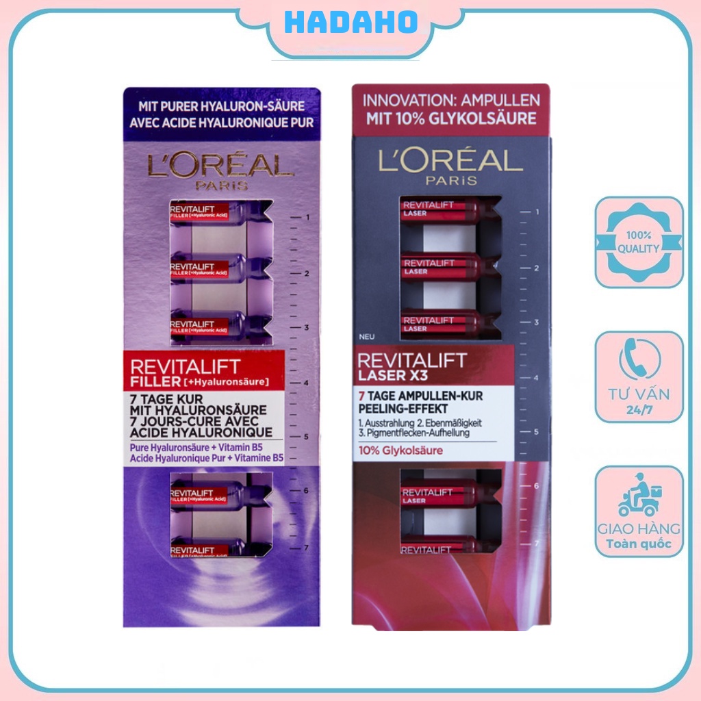 Tinh chất dưỡng da 7 ngày L’Oreal Paris Revitalift Filler-Hàng Nội Địa Đức