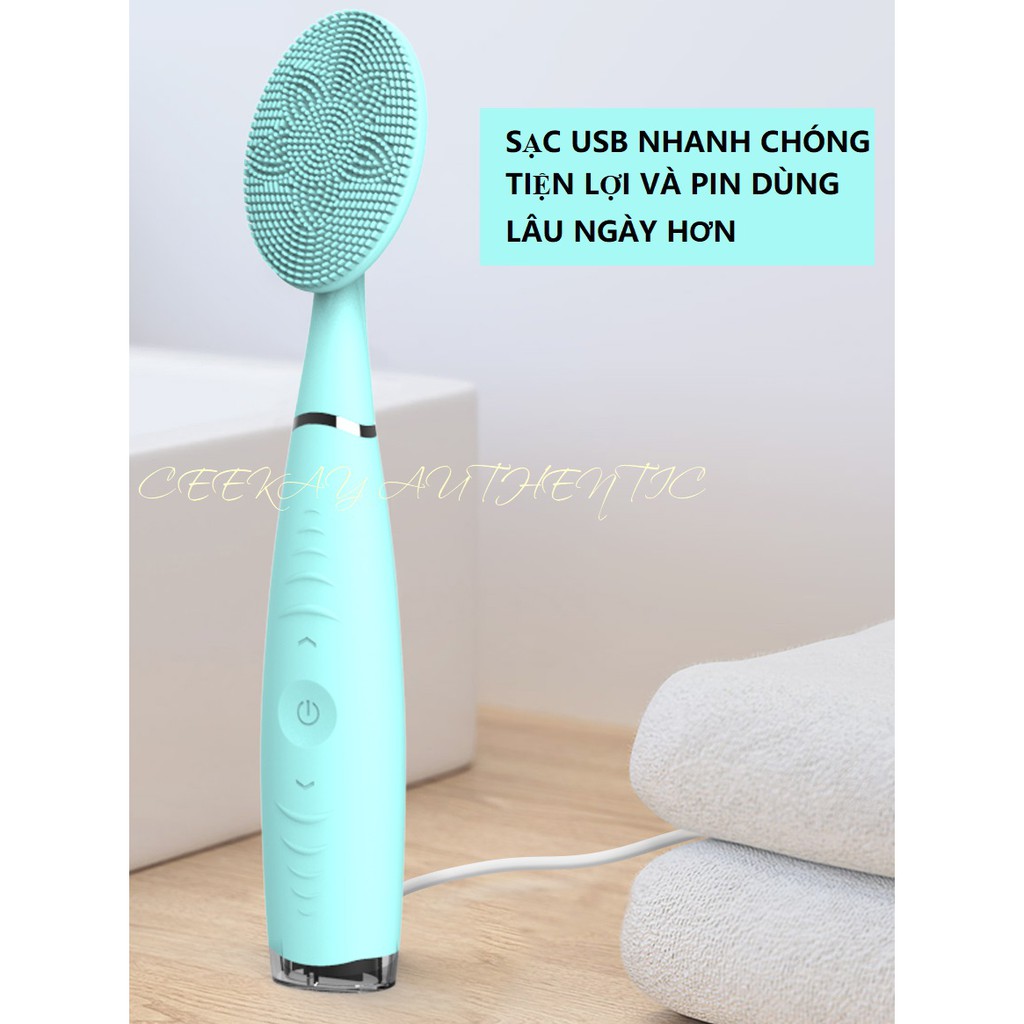 Máy rửa mặt ( BẢN CAO CẤP) CEEKAY massage mặt mini - kiểu máy chăm sóc da chính hãng cao cấp