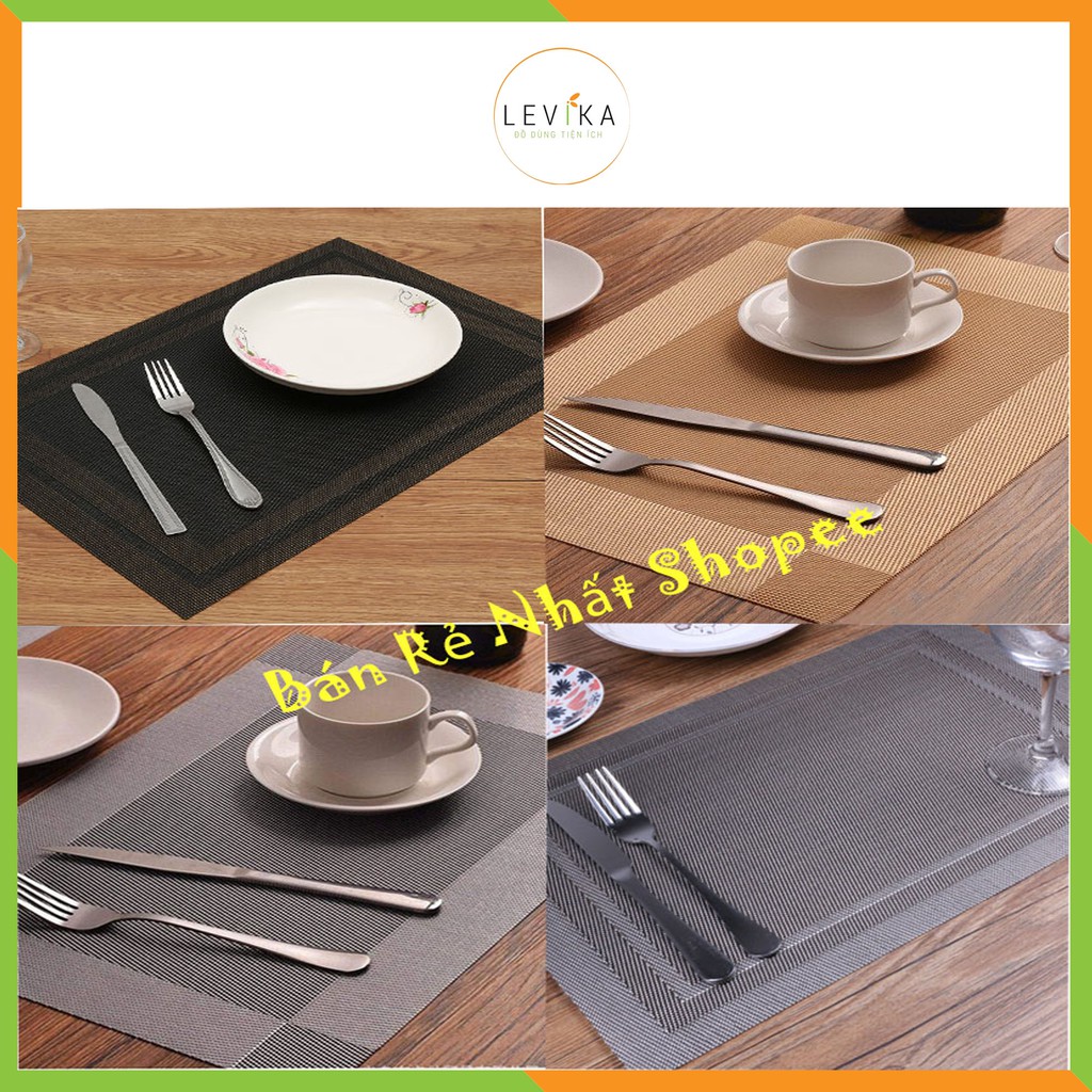 Tấm lót bàn ăn cách nhiệt giá rẻ chống trơn trượt levika, hàng cao cấp ( tam lot ban an )