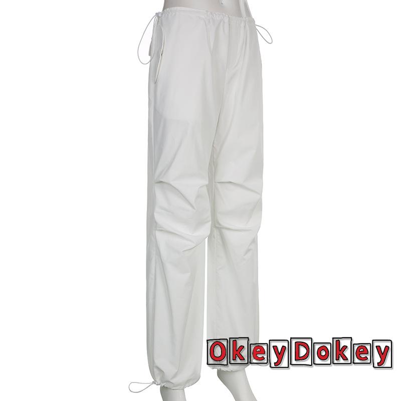 Quần Jogger Có Dây Rút Phong Cách Hip Hop Punk Hàn Quốc Y2K