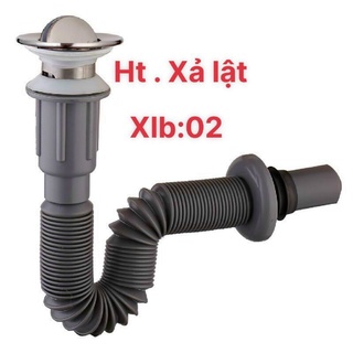 (COMBO 10) Bộ xã lật ruột gà xám - Xã lật lavabo xám