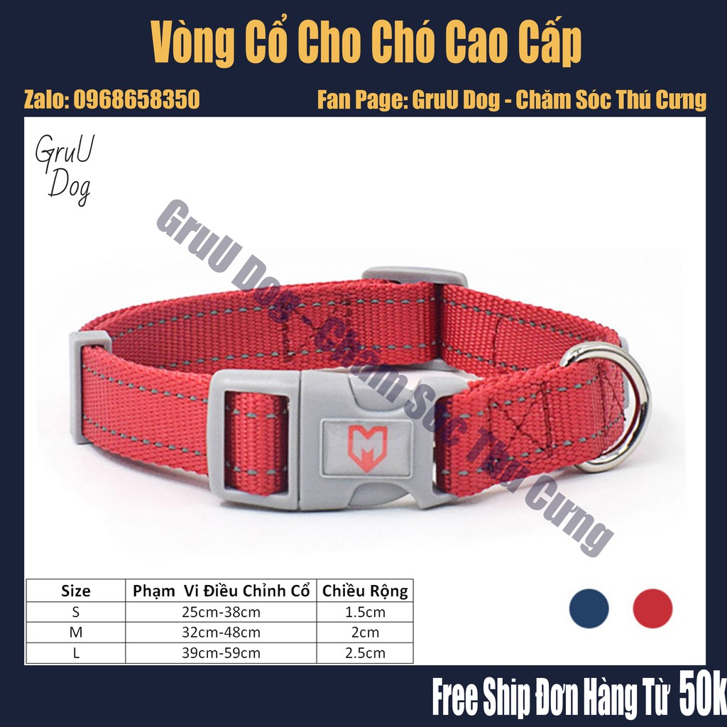 Vòng cổ cho chó GruU Dog cao cấp