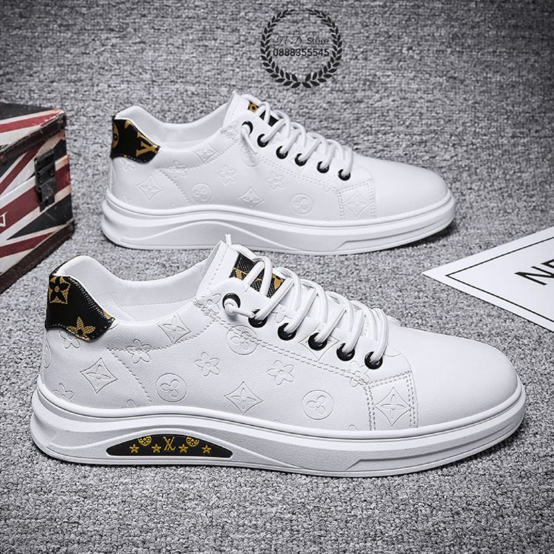 giày sneaker nam lv, ôm chân, dễ phối đồ - Hàng có sẵn.