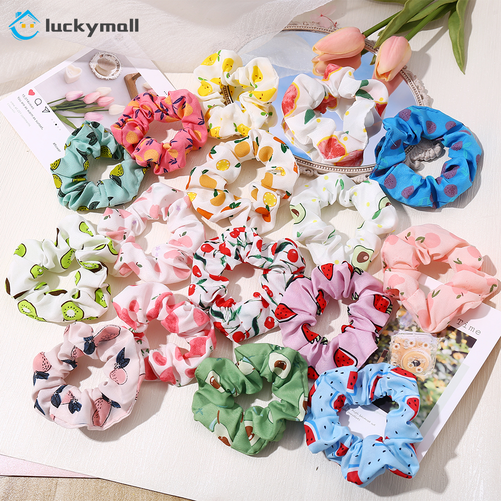 Dây buộc tóc in hình trái cây dễ thương dành cho nữ