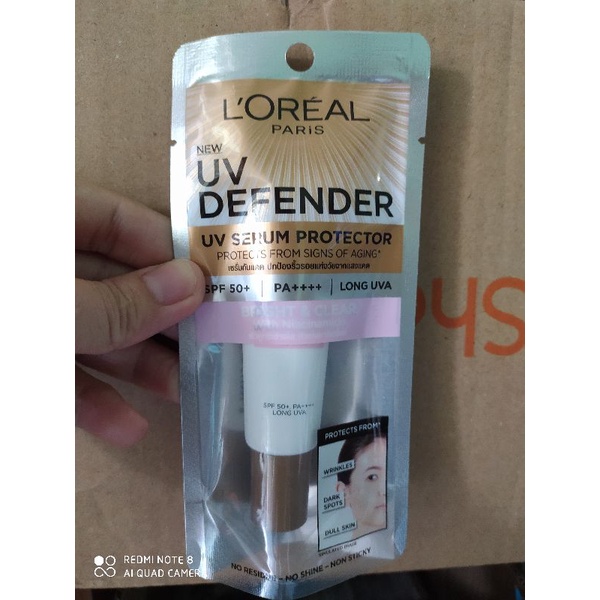 Kem chống nắng L’Oreal Paris UV Defender kiềm dầu 15ml​