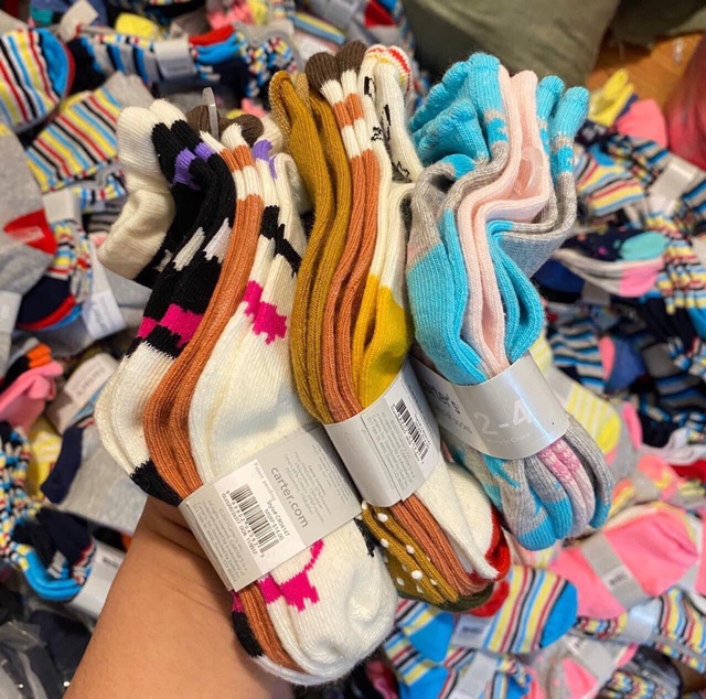 Set 3 đôi tất carter Size 2/4y - 6/8y