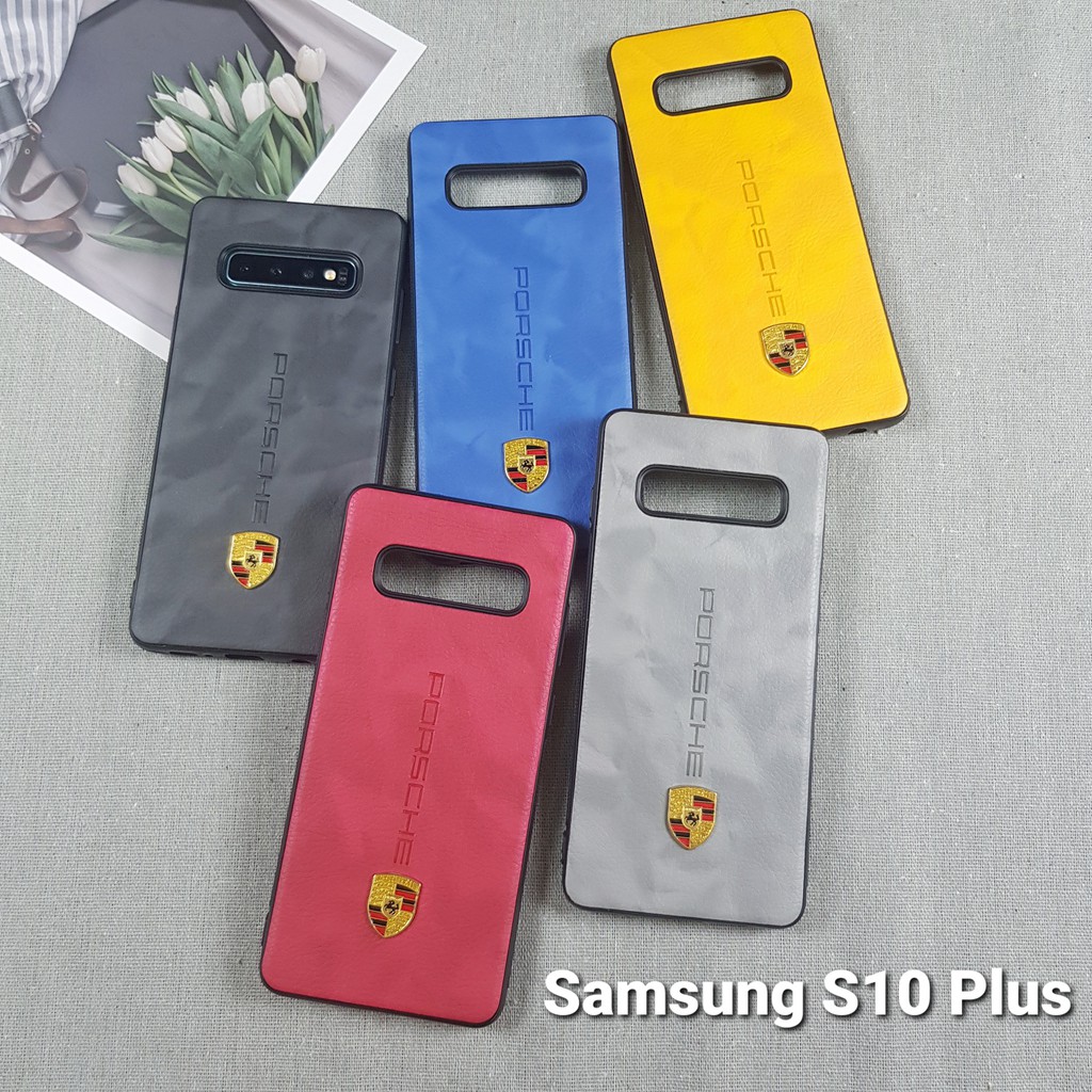 [ RẺ VÔ ĐỊCH ] Ốp Samsung S10 Plus vân da siêu xe rẻ đẹp