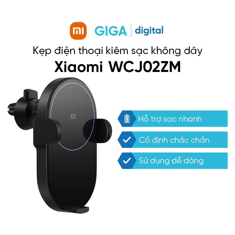 Kẹp điện thoại kiêm sạc không dây ô tô Xiaomi WCJ02ZM