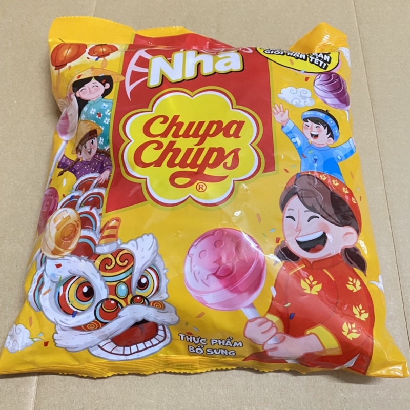 [60 que x10g] Túi Kẹo Mút Chupachups Hương Trái Cây Tổng Hợp