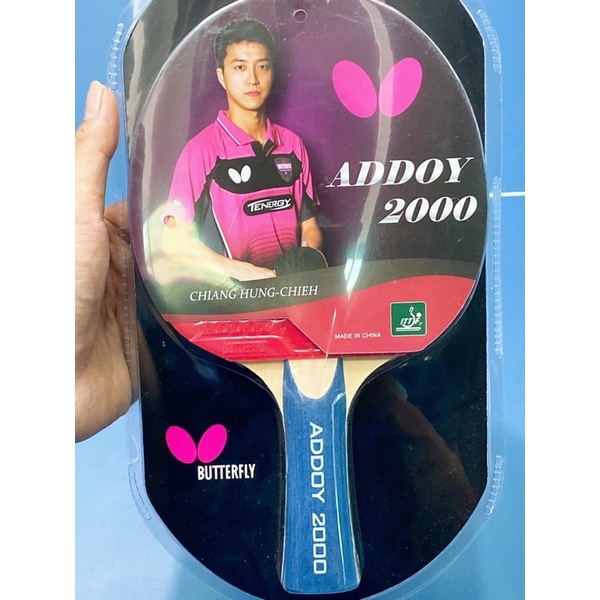 Vợt Bóng Bàn Butterfly ADDOY Chính Hãng Cao Cấp Giá Rẻ Tặng kèm 3 Quả Bóng Bàn Huieson, Vợt Dán Sẵn Luôn Mặt