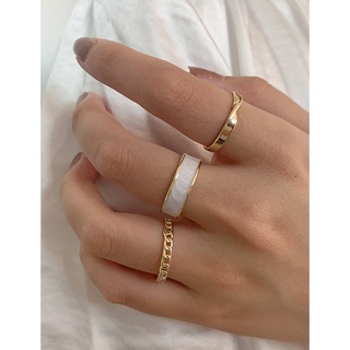 Set 3 nhẫn thiết kế cá tính
