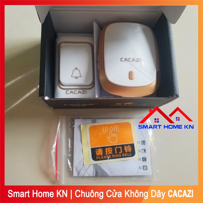 Chuông cửa báo khách không dây thông minh chống nước Cacazi K01