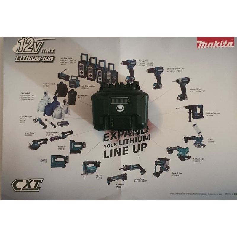 PIN MAKITA 4AH -12V. HÀNG CHÍNH HÃNG.