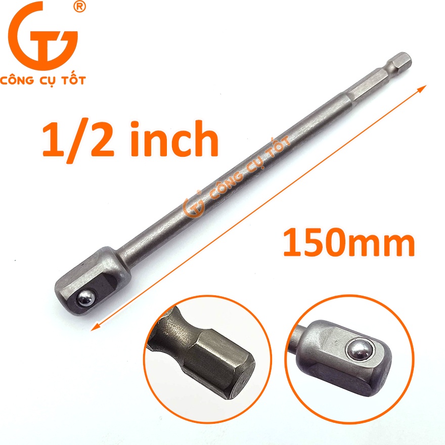 Thanh vặn khẩu chuôi lục thép Cr40 xám