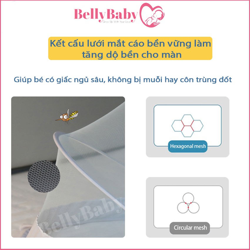 [ Bảo Vệ Bé An Toàn Khi Ngủ ]- Màn Chụp Gấp Gọn Cho Bé Belly Baby