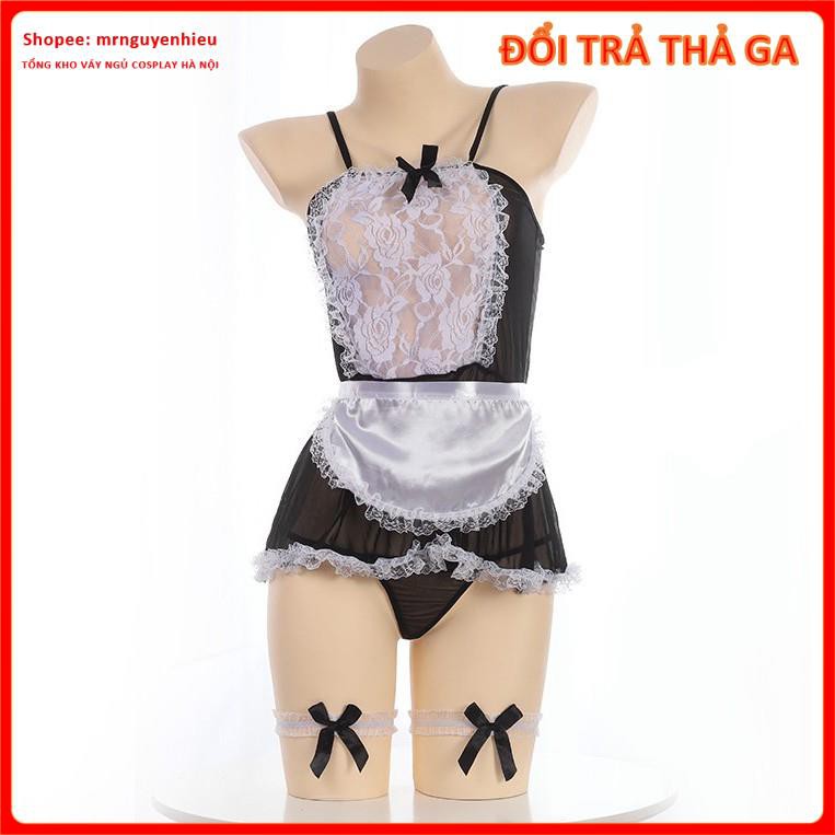 Bộ Đồ Ngủ Cosplay Hầu Gái Giúp Việc Quyến Rũ - Váy NGủ Sexy Maid Outfit - HG001  - QUIN BEE | BigBuy360 - bigbuy360.vn