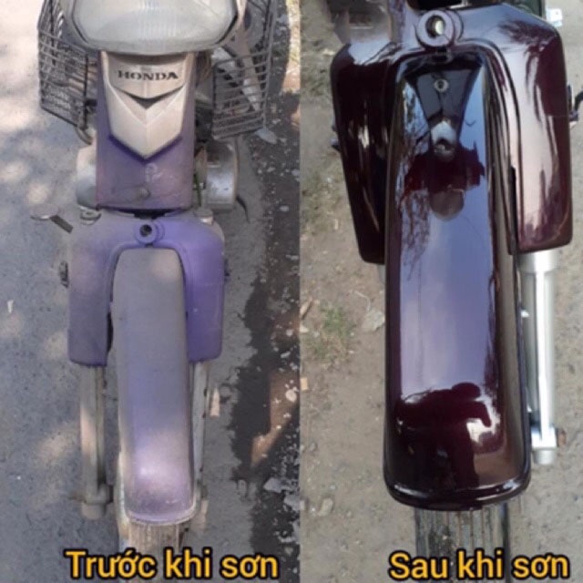 Sơn Samurai màu tím nho UCH611 + TCH611 chính hãng, sơn xịt phủ dàn áo xe máy chịu nhiệt, chống nứt nẻ, kháng xăng