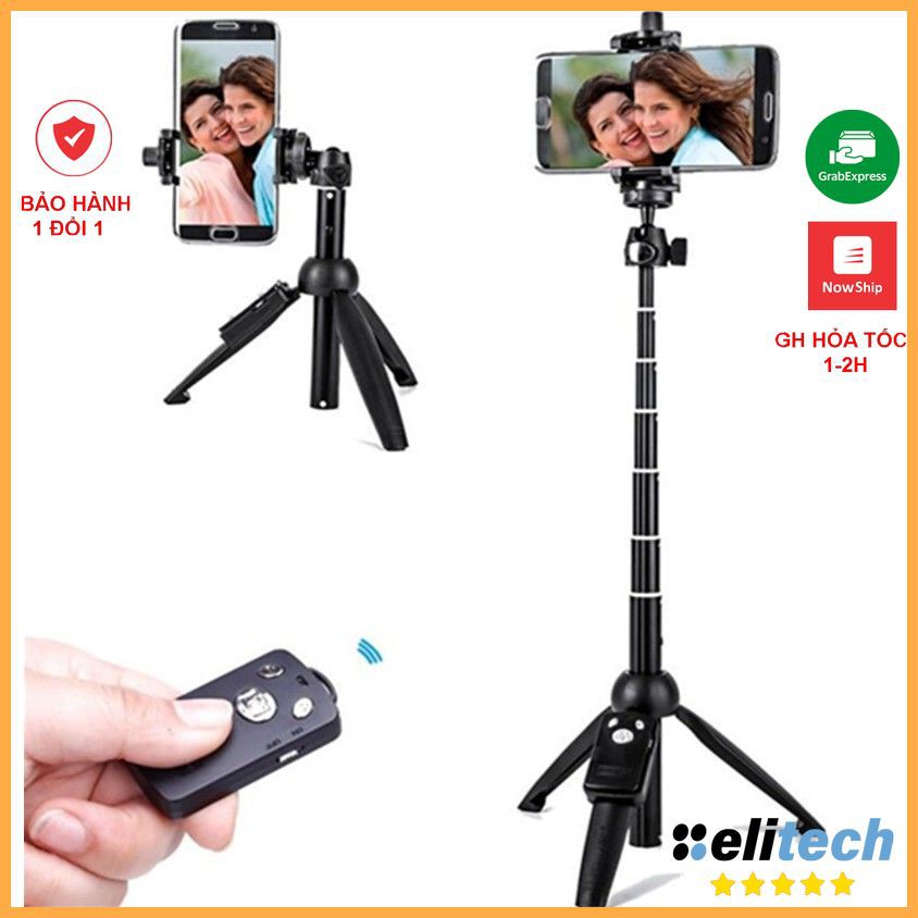 Gậy chụp hình Selfie kiêm Tripod Đa Năng Yunteng YT-9928 tích hợp kẹp điện thoại và Remote Bluetooth, gọn nhẹ chắc chắn