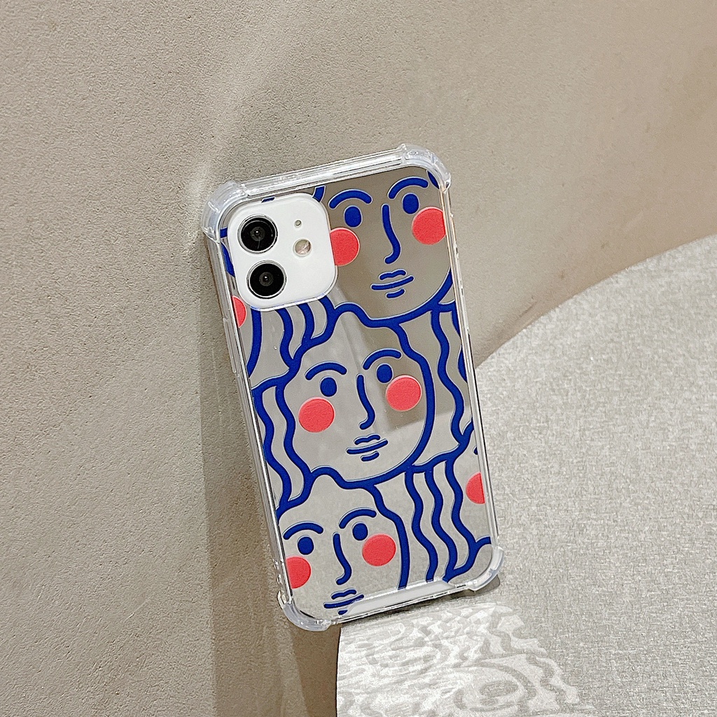 Ốp lưng iphone Ốp Điện Thoại TPU silicone Mặt Gương Thời Trang Cho iPhone 11 pro max X Xr Xs max 7 8 Plus 13 14pro pro max Dinuo case