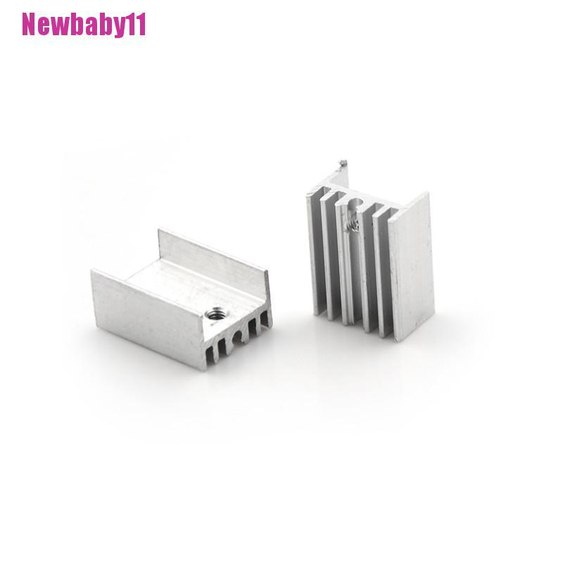 Bộ 10 Miếng Tản Nhiệt Bằng Nhôm Cho Bán Dẫn To-220 To-220 20x15 X 10mm